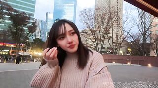 日本素人白皙粉嫩！明星級別的顏值！先逛街喝咖啡培養感情 再打炮更舒服