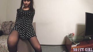 No1syGirl 童顏混血小仙女 07 我的亞洲女友穿著波爾卡圓點連衣裙肛交，深喉口交